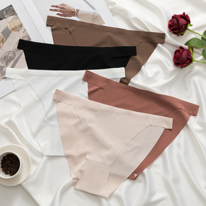Intimo Sexy da Donna in Seta Ghiaccio Senza Cuciture Personalizzato, Vendita Calda, con Apertura in Cotone, Sottile <span class=keywords><strong>e</strong></span> Traspirante, <span class=keywords><strong>Perizoma</strong></span> <span class=keywords><strong>e</strong></span> <span class=keywords><strong>Tanga</strong></span> - Product Image 3