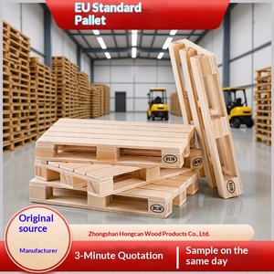 Palette Euro Zhongshan en bois massif à entrée 4 voies, fumigée, pour exportation directe, logistique et entreposage - Product Image 2