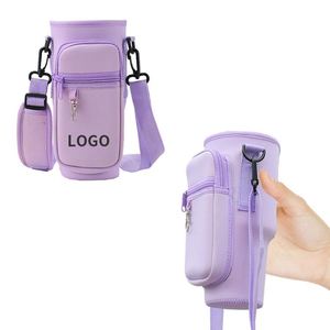 Nouvelle pochette réutilisable pour bouteille d'eau certifiée CE, avec logo personnalisé, en néoprène, pour accessoires de bar et utilisation en extérieur - Product Image 1