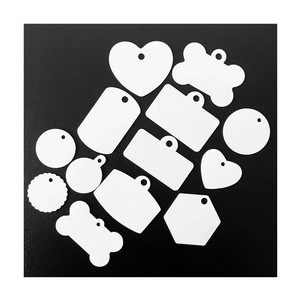 2025 Tùy Chỉnh Nhôm Thăng Hoa Dog Tag Trống Nhận Dạng Vật Nuôi Con Chó Điều Khiển Giấy Phép Thẻ Trắng Có Thể In Kim Loại Pet Tên Tag - Product Image 4