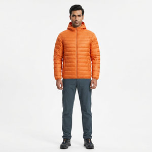 Blouson d'hiver pour homme FINER THREADS, respirant, séchage rapide, col montant, fermeture éclair, style streetwear, polyester/nylon - Product Image 1