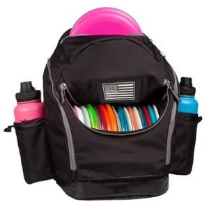 Muestra gratuita al por mayor: Bolsas de golf tácticas XL de alta calidad para 18 discos con portavasos - Product Image 1