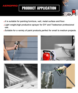 AEROPRO AP8626 Pulverizador de Pintura Eléctrico <span class=keywords><strong>Airless</strong></span> 220V, Máquina <span class=keywords><strong>Airless</strong></span> DIY con <span class=keywords><strong>Pistola</strong></span> de Pulverización <span class=keywords><strong>Airless</strong></span> 821 para Interiores y Exteriores del Hogar - Product Image 5