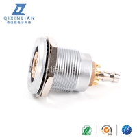8 + 1 conectores RF coaxiales (FGG + EGG) 8 núcleos de latón chapado en oro IP66/IP68 enchufe de aviación conector de señal mixta enchufe de Cable