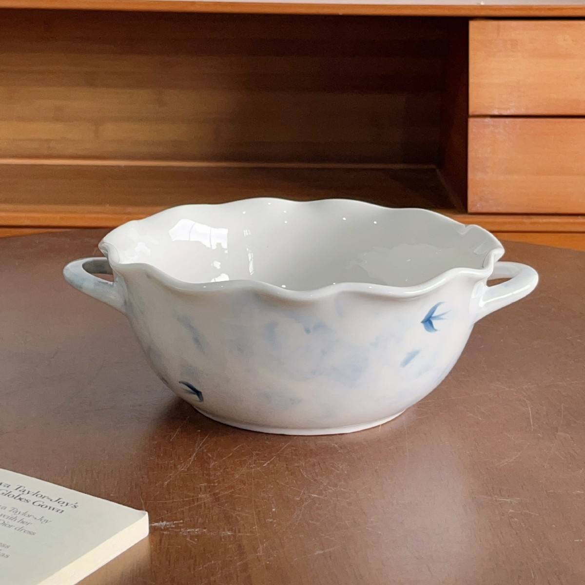 ถ้วยหมึกกลืนหูคู่ขนาด9.5นิ้ว