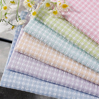 Prêt bonne qualité fil teint vichy carreaux Plaid en gros 21S pur coton Polyester TC chemise tissu