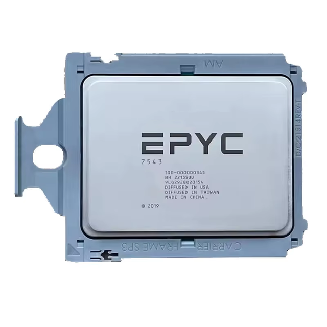 New Epyc 7543 7nm Zen 3 2.8GHz High Performance Server Cpu for Cloud Computing Data Center Virtualization Enterprise