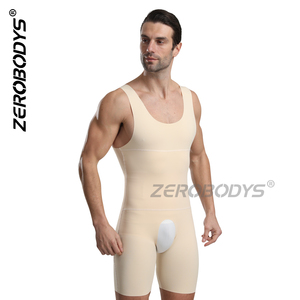 ZEROBODYS W061 <strong>Men's</strong> <strong>Butt</strong>-<strong>lifting</strong> Unitard Flatten Abdomen One-piece Bodysuit Figure-Shaping - Product Image 2