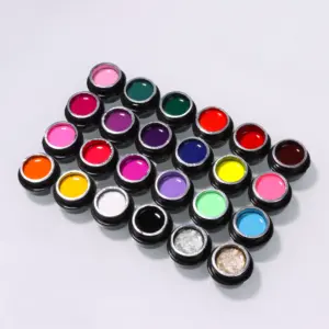 KINNCO alta calidad 24 colores UV Gel Nail Glue para Nail Art OEM Etiqueta Privada proveedor de calidad para productos de uñas
