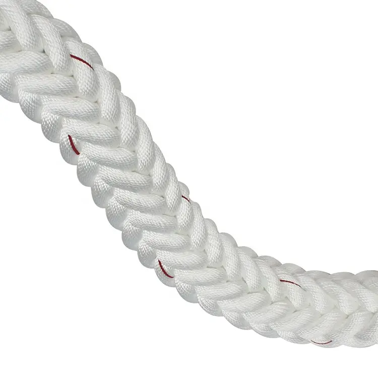 Corde d'amarrage mixte en polypropylène et Polyester à 8 brins