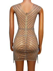 Costume <span class=keywords><strong>de</strong></span> chanteur sexy avec strass en V profond, pour bar, discothèque, concours <span class=keywords><strong>de</strong></span> danse moderne - Product Image 3