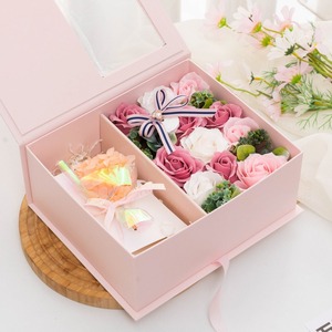 Boîte à fleur savon <span class=keywords><strong>Secret</strong></span>, fleur préservée, pour un cadeau de saint-valentin, vente directe d'usine - Product Image 6