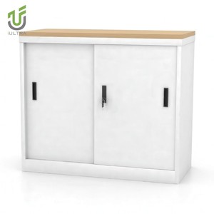 Armoire de bureau en acier sécurisée moderne IULTRA verrouillant les portes coulissantes stockage en métal haut pour les documents importants mobiles pour l'école - Product Image 1