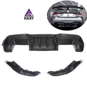 Difusor trasero de fibra de carbono seco estilo <span class=keywords><strong>TA</strong></span> para BMW G80 G82 M3 M4 labio de parachoques trasero - Product Image 1