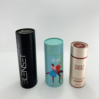 Boîtes à savon recyclables et jetables personnalisées pour bombes de bain Tube en papier fait à la main conteneur avec couvercle mat base pour douche vapeur emballage