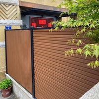 Nouveau design Co-extrusion Great Wall Clôture Utilisation extérieure Panneau de clôture en Wpc
