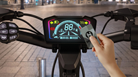 Trottinette électrique tout-terrain 1200W 25Ah 34MPH avec haut-parleur Bluetooth, contrôle par application, fonction NFC et double suspension - Entrepôt US
