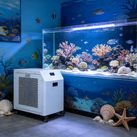 Enfriador de Acuario Automático Fengmang, Bomba de 0.5 HP R410A, Sistema de Calefacción y Refrigeración para Peceras, Enfriador de Agua de Temperatura Constante