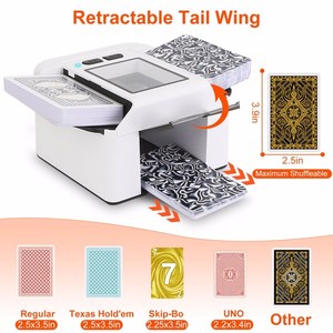 Home Party <b>Card</b> <b>Shuffler</b> 2 Layer Silent Operation Rechargeable - Product Image 3