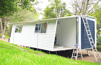 20FT 40FT Luxe léger en acier conteneur remorque maison moderne préfabriqué modulaire extensible pour Villa utiliser Traileron