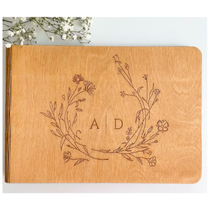 <span class=keywords><strong>Livre</strong></span> <span class=keywords><strong>d</strong></span>'<span class=keywords><strong>or</strong></span> en bois vierge sans logo, style nordique, pour mariage champêtre, vente en gros usine - Product Image 4