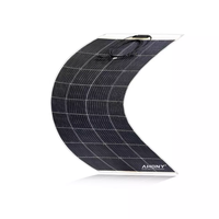 Panneau solaire flexible monocristallin 150 Watt haute efficacité AHONY POWER eGo S150W pour système d'alimentation hors réseau, marine, camping-car et maison
