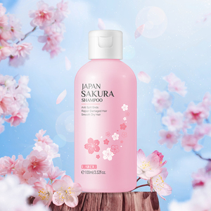 LAIKOU Japon Sakura Shampooing Nettoyant Lissant Anti-Fourches pour Cheveux Secs 100ml - Product Image 6