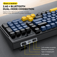 T-WOLF TF300 2.4Ghz &BT for RGB Backlight Wireless Keyboard & Mouse Set Gaming & Office Keyboards Computer Peripherals