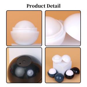 New Design Create Your Own Organic Vegan Lip Balm Ball Shape Long Lasting Promotion Dental Gifts Lip Balm with Private Label - Product Image 2