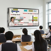 Papan Tulis Pintar Konferensi 55 Inci, Papan Interaktif untuk Anak-anak, Peralatan Edukasi untuk Sekolah