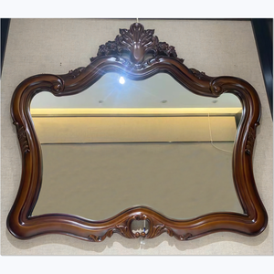 Tủ Bàn Trang Điểm Phòng Tắm Kiểu Cổ Bằng Gỗ Chống Nước Đặt Sàn Tủ Phòng Tắm Bằng Gỗ Nguyên Khối Có Gương - Product Image 5