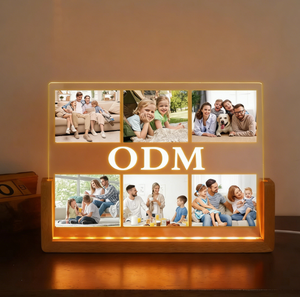 <span class=keywords><strong>Cornice</strong></span> <span class=keywords><strong>Portafoto</strong></span> a Forma di U <span class=keywords><strong>con</strong></span> Luce Notturna in Acrilico Personalizzabile <span class=keywords><strong>con</strong></span> <span class=keywords><strong>Nome</strong></span> per la Festa della Mamma e del Papà - Product Image 1