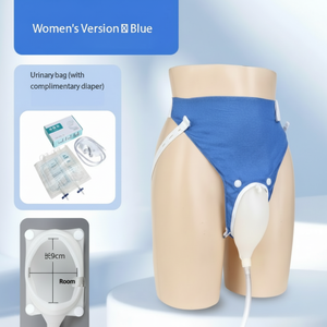 Collecteur d'urine médical jetable en PVC pour adulte, portable, 1000 ml, 1500 ml, unisexe, avec valve poussoir - Product Image 1