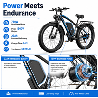 Hochleistungs-Elektrofahrrad mit 2000W Bürstenlosem Motor, 23AH Lithium-Akku, 55km/h Geschwindigkeit, Mountain E-Bike für Erwachsene, Geländetauglich