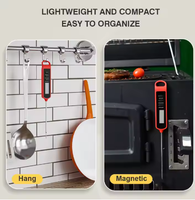 Vente en gros Thermomètre de cuisine numérique intelligent BBQ en plastique contrôle électroniquement la température de cuisson de la viande au four pour usage domestique