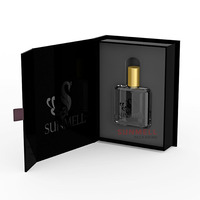 Boîtes cadeaux de luxe en carton rigide à fermeture magnétique pour flacons de parfum avec insert en mousse, emballage pour soins de la peau, gaufrage