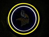 Jam Dinding LED Neon Dekoratif 15" atau 17" Lampu Neon Kustom Personalisasi Modis untuk Rumah & Toko