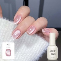 Prix Usine Marque Privée Vernis Gel 5 en 1 Effet Œil de Chat Magique UV LED Sans Base Ni Top Coat Professionnel pour Salon