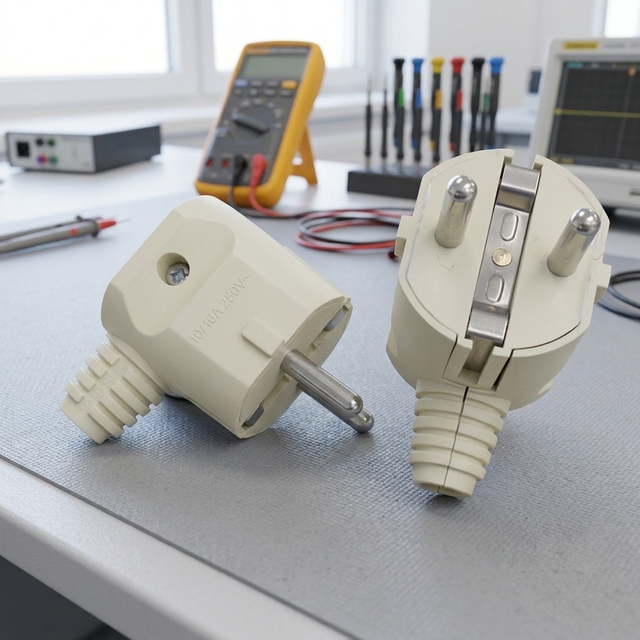 Europe Style 2 Pin Electric Socket Plug 10/16A 250V IP20 Commercial Use