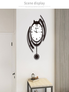 YZOK Set di decorazioni per la casa in stile nordico, minimalista e creativo, con orologio <span class=keywords><strong>da</strong></span> <span class=keywords><strong>parete</strong></span> artistico silenzioso, adatto per il soggiorno di famiglia - Product Image 4