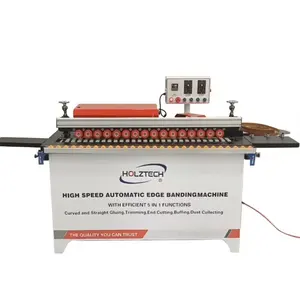 High Speed Automatic Edge Bander Mini MDF double pvc edge trimmer Machine
