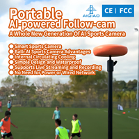 AI 4K suivi de mouvement double 180 grand angle IPX4 étanche caméra de sport de but de Football personnalisée pour Club de Football