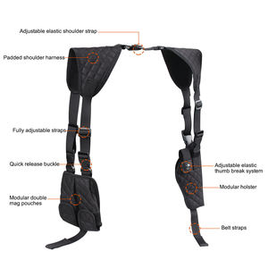 कंधे होल्स्टर कस्टम टिकाऊ 900d नायलॉन को छुपाकर रखा गया सिंगल और डबल ड्रा कंधे होल्स्टर - Product Image 4