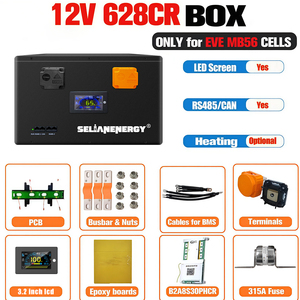 Selianenergy Eve mb56 DIY Kit 4S 12V 628ah 8kwh LiFePO4 DIY hộp pin với JK 4S 300A thông minh BMS cho Eve mb56 628ah tế bào - Product Image 6
