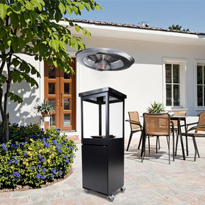 <span class=keywords><strong>Chauffage</strong></span> au gaz vertical carré moderne en acier ENZHI avec allumage par impulsions, portable pour terrasses et patios extérieurs, idéal pour jardins et événements - Product Image 4