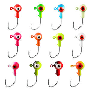 DN 0.8g/1.75g/3.5g/5g Glow Crappie <strong>Jigs</strong> Luminous Lead <strong>Jig</strong> Heads Fishing Hooks Saltwater Glow in the Dark <strong>Jig</strong> - Product Image 2