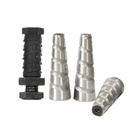 Boulon conique en aluminium pour coffrage, écrou conique en aluminium, boulon conique spiralé pour coffrage en aluminium, pour construction en béton, stock usine