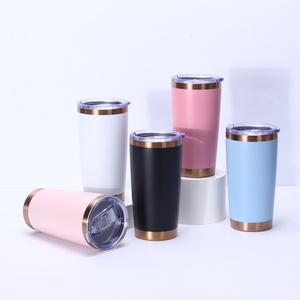 Laser Engraving Copper Plated 20oz Double Wall Stainless Steel Insulated <strong>Car</strong> Tumbler Travel Coffee <strong>Mug</strong> with Lid - Product Image 6