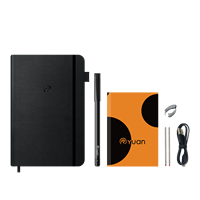 Carnet intelligent A5 en plastique et cuir avec reconnaissance d'écriture, synchronisation cloud, ensemble stylo intelligent – Accessoire d'écriture numérique à attraction magnétique