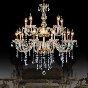 Trang Trí Đám Cưới Chiếu Sáng Sang Trọng Phòng Khách Ăn Châu Âu Nến Pha Lê Trần Đèn Chùm Cho Trang Trí Nội Thất - Product Image 3